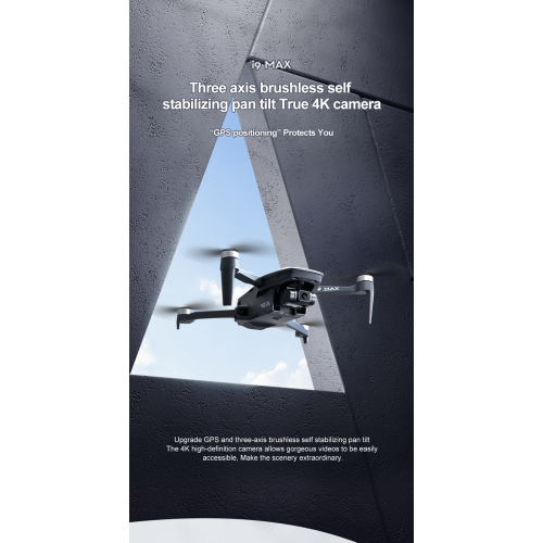 Drone i9 Max Mini with 4K Sony Camera 3-Axis Gimbal Drones for adults Gesture Control Mini Drones Gifts for Beginners Auto Return One Key Start Mode