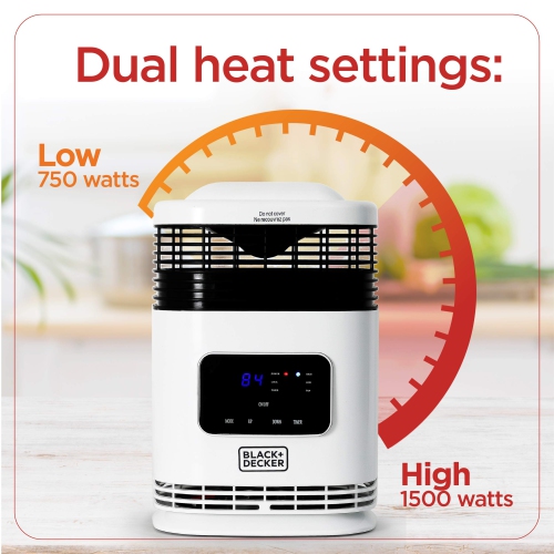 BLACK+DECKER 360°Surround Heater – Digital Display