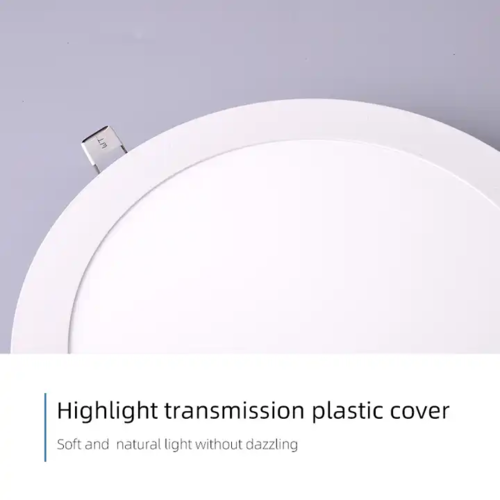 Ultra thin round panel light 6 inch, CCT 6000K Cool white color