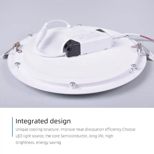 Ultra thin round panel light 6 inch, CCT 6000K Cool white color