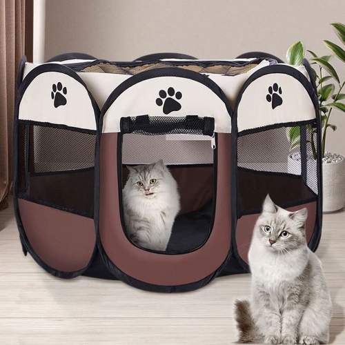axGear Portable Dog Playpen Foldable Pet Playpen Camping Tent for Dogs Cats