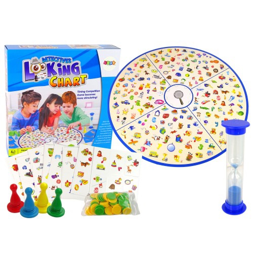 Board Game, Detective Looking Chart Memory Card Game Tabletop Toys for