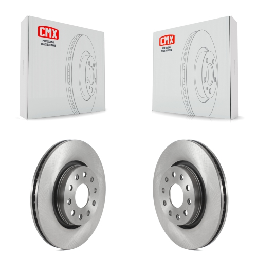 CMX  Front Disc Brake Rotors Pair for Jeep Wrangler Gladiator K8-102308