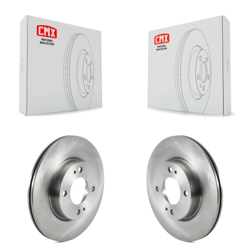 Front Disc Brake Rotors Pair For 2017-2024 Mitsubishi Mirage G4 K8-101762