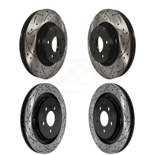 Disques de frein avant à fente forés à l'arrière pour Ford Mustang 2015 sans groupe performance KD-100575