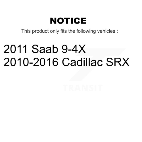 Paire de disques de frein arrière pour Cadillac SRX Saab 9-4X K8-100611