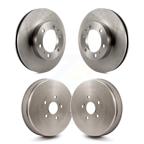 CMX  Front Rear Disc Brake Rotors Drums Kit for 2015 Toyota Tacoma Rwd With 6 Lug Wheels K8-102109