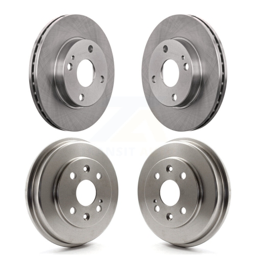 CMX  Front Rear Disc Brake Rotors Drum Kit for Mazda Protege Ford Escort 323 Mercury Tracer K8-102407