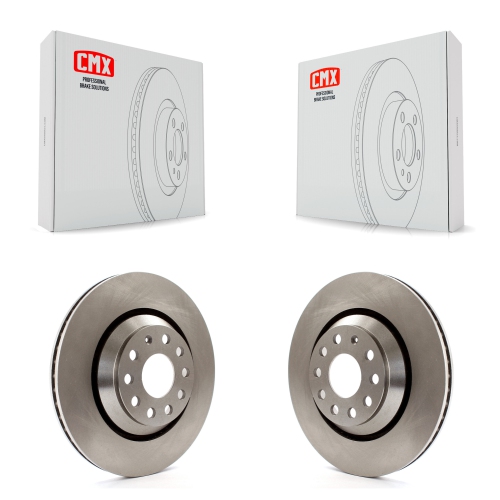 CMX  Rear Brake Rotors Pair for Volkswagen Atlas Audi Q3 Gti Cross Sport Golf R Passat Cc S3 A3 K8-100865