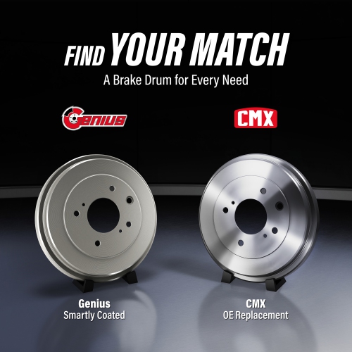 Rear Coated Brake Drums Pair For 2006-2018 Toyota Yaris KG-101405