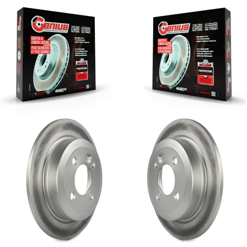 Rear Coated Disc Brake Rotors Pair For Mini Cooper KG-100600