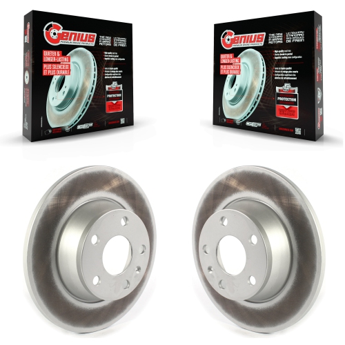 GENIUS  Rear Coated Disc Brake Rotors Pair for Audi Tt Quattro With 286MM Diameter Rotor Kg-101361
