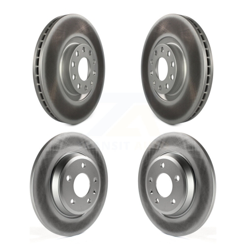 GENIUS  Front Rear Coated Brake Rotors Kit for 2009 Audi A4 Quattro With 300MM Diameter Rotor Kg-101582