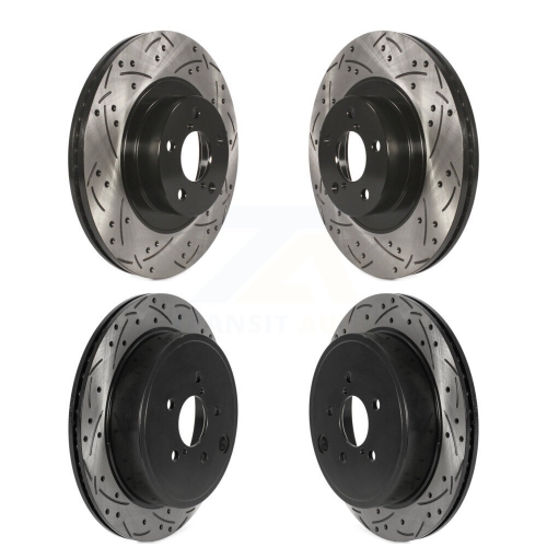 Front Rear Coated Drilled Slotted Disc Brake Rotors Kit for Subaru BRZ Toyota 86 GR86 KD-100472