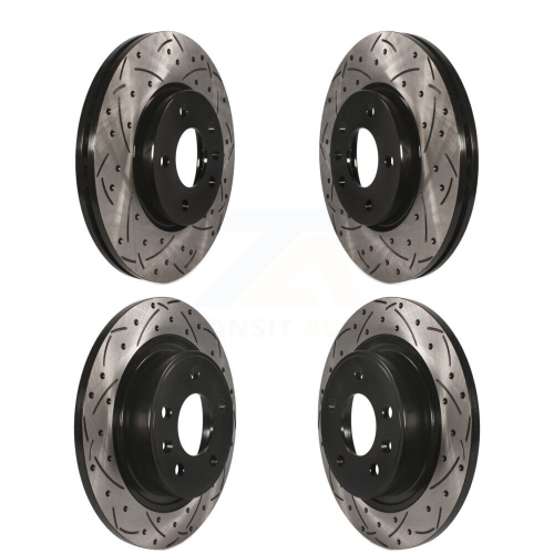 Front Rear Drilled Slot Disc Brake Rotor Kit for Chevrolet Cruze Buick Verano Orlando Volt KD-100215