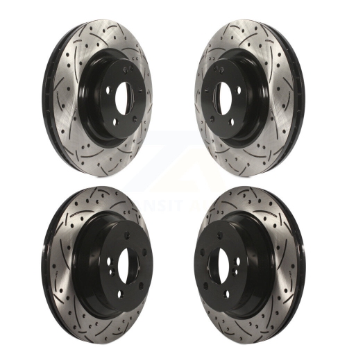 Front Rear Drilled Slot Brake Rotor Kit for Mercedes-Benz GLK350 GLK250 CLS550 CLS500 E550 KD-100293