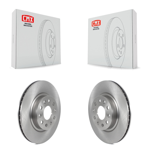CMX  Front Disc Brake Rotors Pair for 2018-2024 Jeep Wrangler With Standard Brakes K8-102309