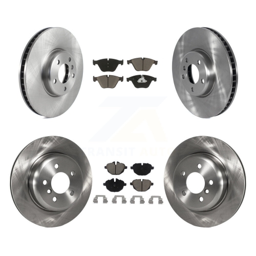 CMX  Front Rear Brake Rotors Ceramic Pad Kit (6PC) for Bmw 535I With 330MM Diameter Rotor K8C-102981