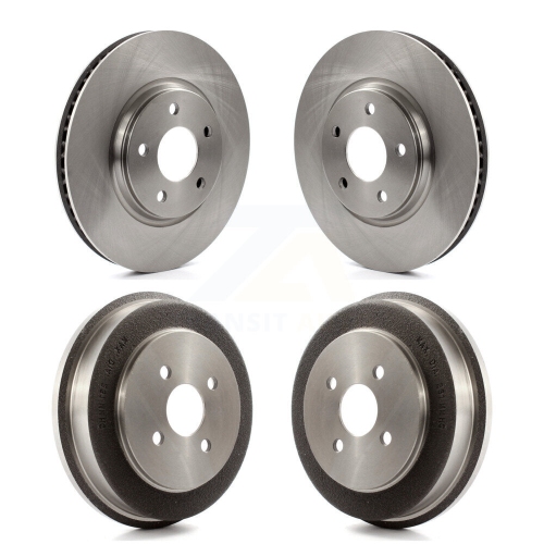 Front Rear Disc Brake Rotors Drums Kit For 2006 Pontiac Pursuit With Brakes K8-102175