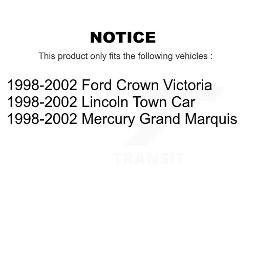 Front Disc Brake Rotor Pair For Mercury Grand Marquis Lincoln Town Car Ford Crown Victoria K8-100145