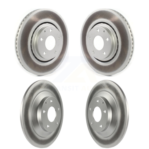 GENIUS  Front Rear Coated Disc Brake Rotors Kit for 2019-2024 Mazda Cx-5 Turbocharged Kg-101293