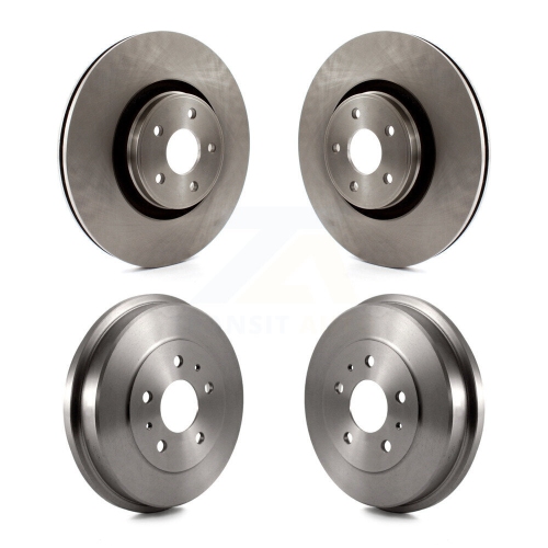 CMX  Front Rear Brake Rotors Drums Kit for 2013-2018 Ford Focus With 335MM Diameter Rotor K8-102119