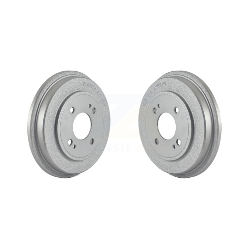 GENIUS  Rear Coated Brake Drums Pair for Honda Civic Fit Insight Kg-101418
