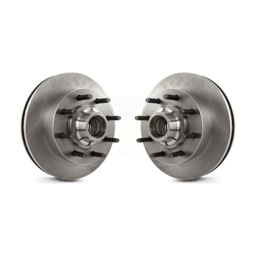 CMX  Front Disc Brake Rotors And Hub Pair for 2003-2004 Ford F-350 Super Duty F-250 Excursion K8-100037