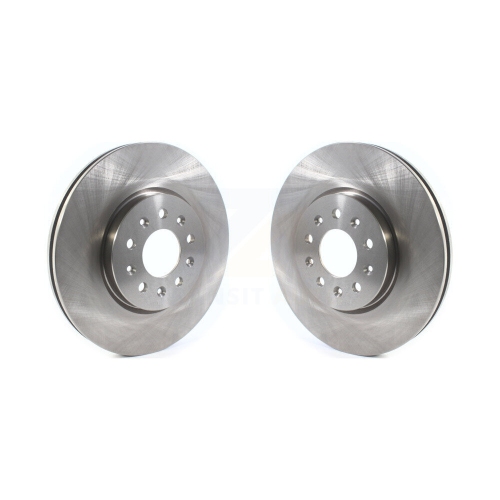 Image 1 of 8.. Front Brake Rotors Pair For Chevrolet Equinox GMC Terrain Buick Envision LaCrosse Regal K8-101744