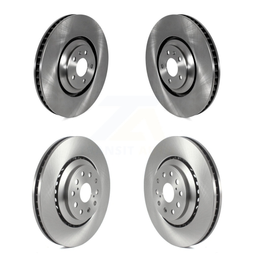Front Rear Disc Brake Rotors Kit For 2011 Audi A8 Quattro With 356mm Diameter Rotor K8-102443