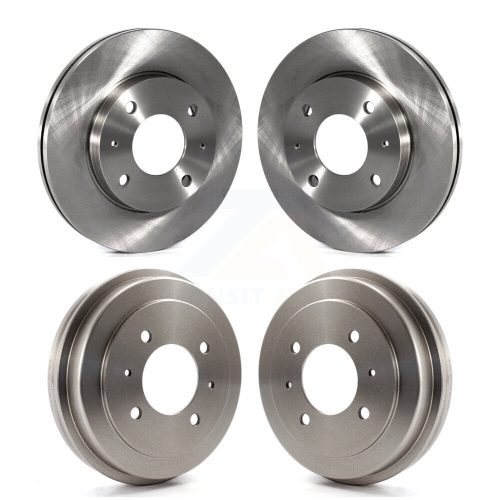 CMX  Front Rear Disc Brake Rotors Drums Kit for 2002-2006 Hyundai Elantra Drum Rear Brakes K8-102090