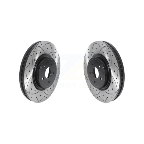 thumbnail image 2 of Drilled & Slotted Brake Rotors For Subaru Outback, Forester, Legacy, Impreza 2.5L 2 of 12