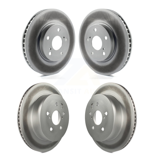 Front Rear Coat Brake Rotor Kit For 10-13 Lexus IS250 C Vehicles Built Canadian Market KG-101039