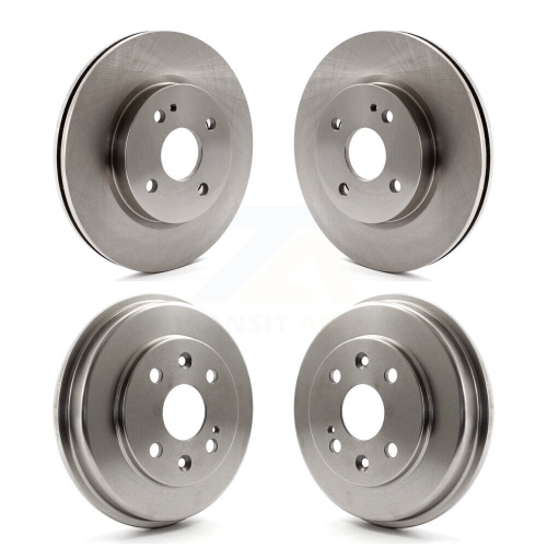CMX  Front Rear Disc Brake Rotors Drums Kit for 2011-2014 Mazda 2 K8-101989