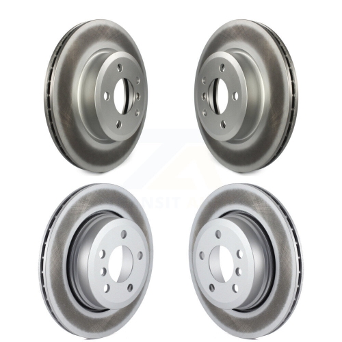 GENIUS  Front Rear Coated Disc Brake Rotors Kit for 2004-2010 Bmw X3 Kg-101004