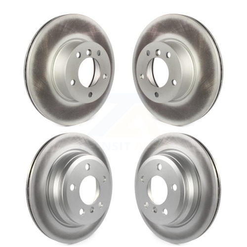 GENIUS  Front Rear Coated Disc Brake Rotors Kit for Bmw 320I Xdrive 328D Kg-101096