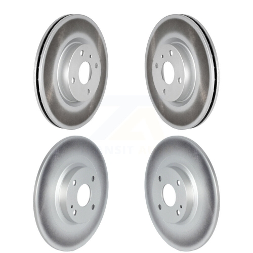 GENIUS  Front Rear Coated Disc Brake Rotors Kit for 2016-2024 Mazda Mx-5 Miata With Brembo Brakes Kg-101529