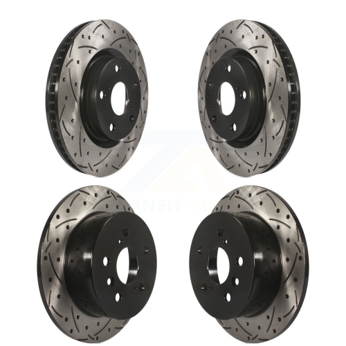 Front Rear Coat Drill Slot Disc Brake Rotor Kit for Toyota Camry Lexus ES350 Avalon ES300h KD-100289