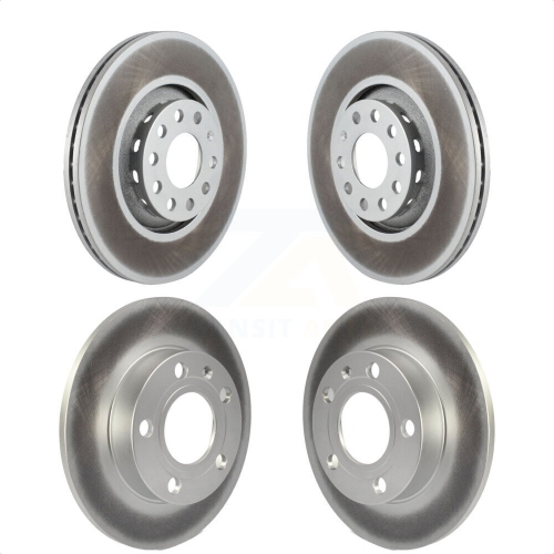 GENIUS  Front Rear Coated Disc Brake Rotors Kit for 2002 Audi S4 Kg-100902