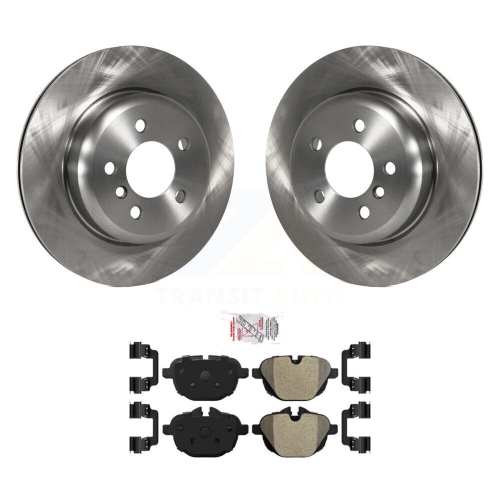 TRANSIT AUTO  Rear Disc Brake Rotors Semi-Metallic Pad Kit for Bmw 535I Xdrive 528I 535D Activehybrid 5 K8A-100611