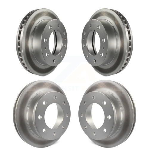 GENIUS  Front Rear Coated Disc Brake Rotors Kit for Gmc Savana 2500 Chevrolet Express Kg-100704
