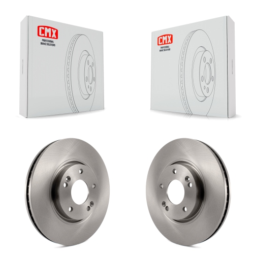 CMX  Front Brake Rotor Pair for Hyundai Kia Sonata Tucson Forte Optima Sportage Rondo Forte5 Ev K8-100419