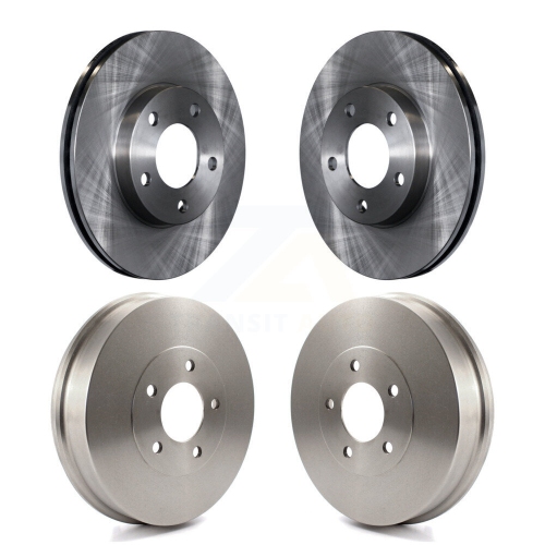 CMX  Front Rear Disc Brake Rotor Drum Kit for 2007 Ford Escape Mercury Mariner Rear Brakes K8-102005