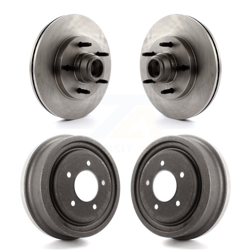 CMX  Front Rear Disc Brake Rotors Drums Kit for Ford F-150 K8-102211