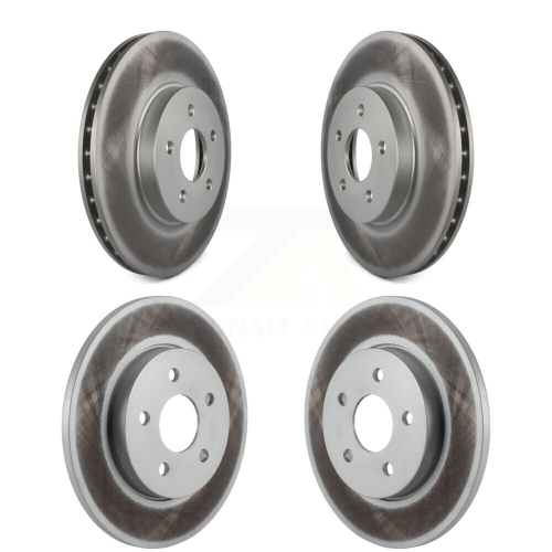 Front Rear Coated Disc Brake Rotors Kit For 2002-2008 Jaguar