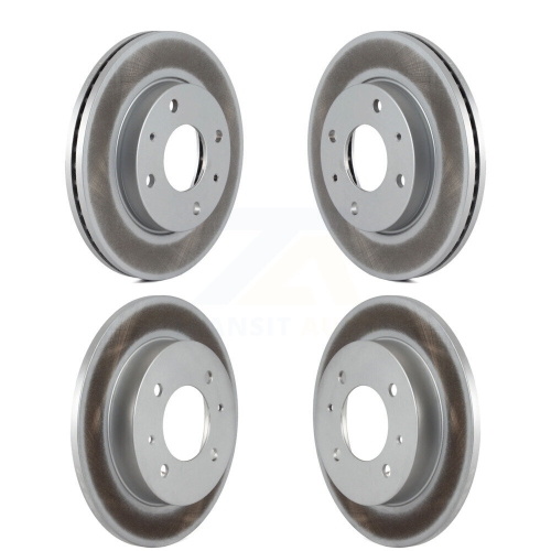 GENIUS  Front Rear Coated Disc Brake Rotors Kit for Hyundai Elantra Kg-100931