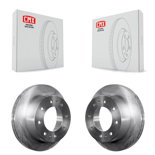 CMX  Rear Disc Brake Rotors Pair for Chevrolet Gmc Sierra 2500 HD Silverado 3500 1500 Suburban K8-100616