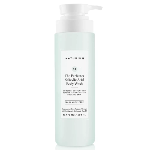 NATURIUM  The Perfector Salicylic Acid Skin Smoothing Body Wash - 16.9 Fl OZ It feels so luxurious when apply to the skin and I love that this has skincare ingredients! I’ve tried so many other body washes, but none like this one