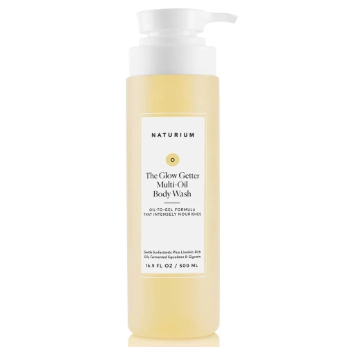 NATURIUM  The Glow Getter Multi-Oil Hydrating Body Wash - 16.9 Fl OZ Facial skincare quality for the body