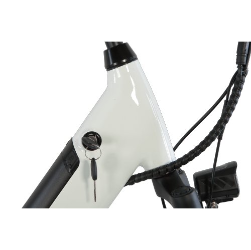 SOLEIL 500W Electric City Bike | Lightweight Ebike | Step-through Frame | Elegant Design - White